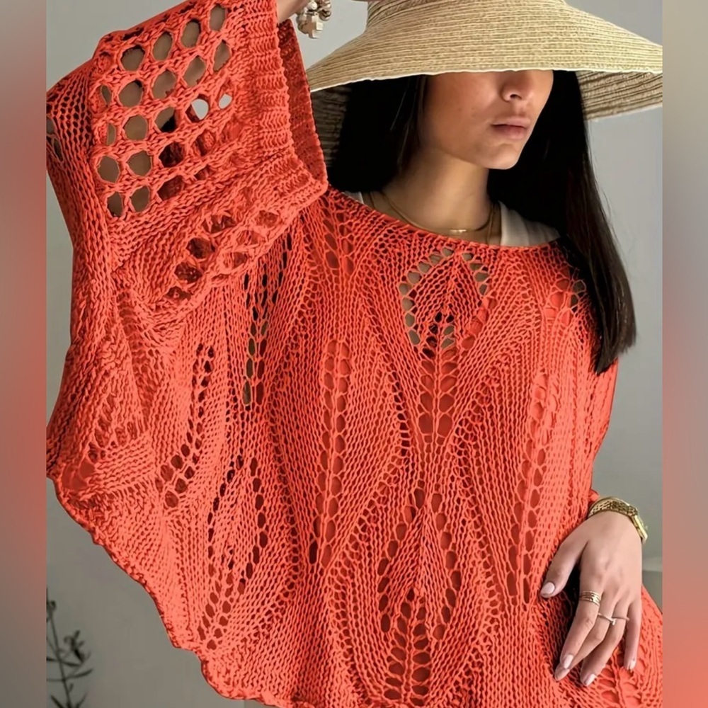 Orange Knit Sweater